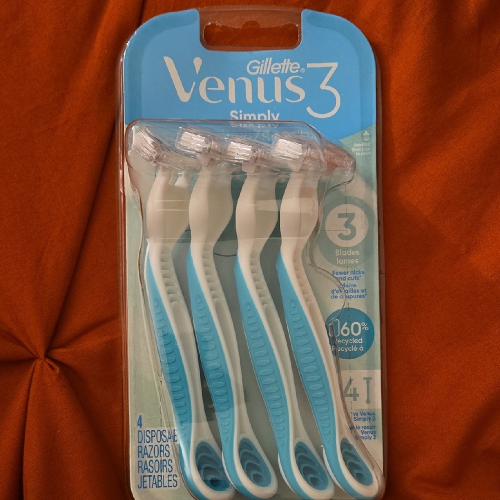 Gillette Venus Simply 3 Disposable Razors - Blue